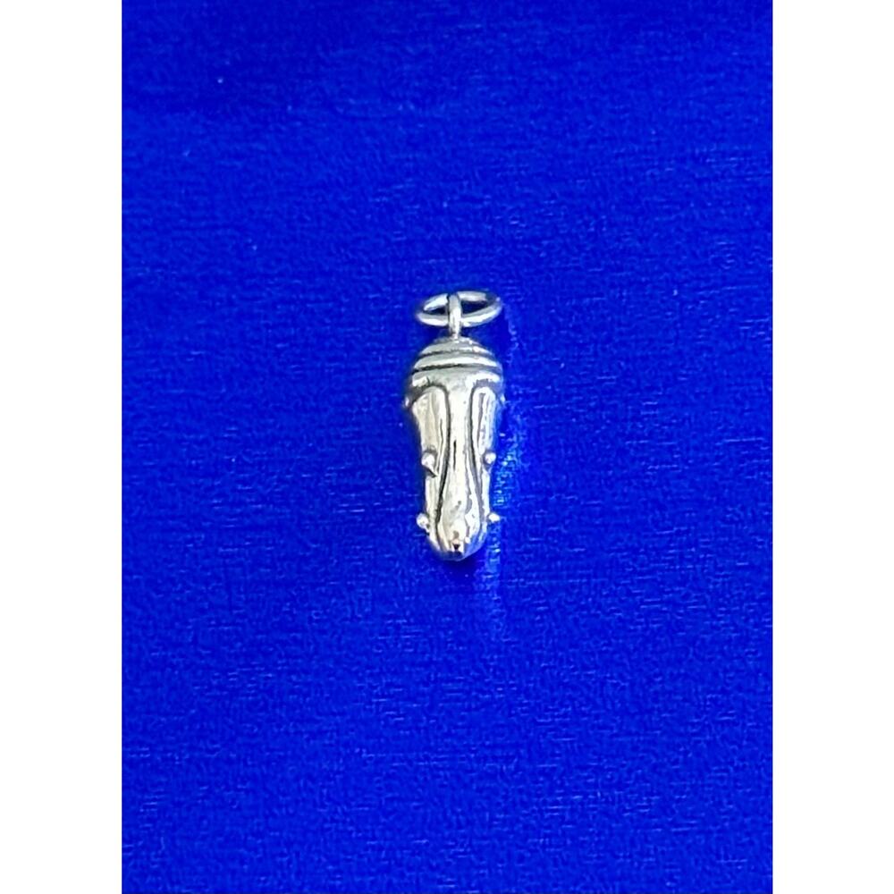 Sterling Silver Chrysalis Charm, Sterling Silver Cocoon Charm